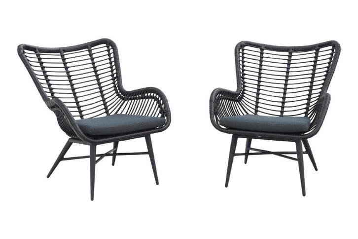 VDG Jasmine loungestoelen set - black, Tuin en Terras, Tuinsets en Loungesets, Nieuw, Overige materialen, Verzenden