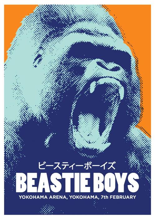 Posters - Poster Beastie Boys - Yokohama Arena, Verzamelen, Muziek, Artiesten en Beroemdheden, Zo goed als nieuw, Verzenden