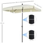 TRUUSK e Parasol, Tuinparasol, Strandparasol, Balkonparasol,, Tuin en Terras, Parasols, Verzenden, Nieuw