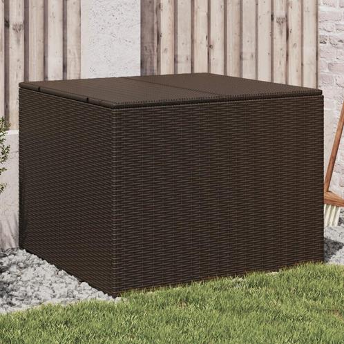 vidaXL Tuinbox 291 L poly rattan bruin, Tuin en Terras, Overige Tuin en Terras, Nieuw, Verzenden