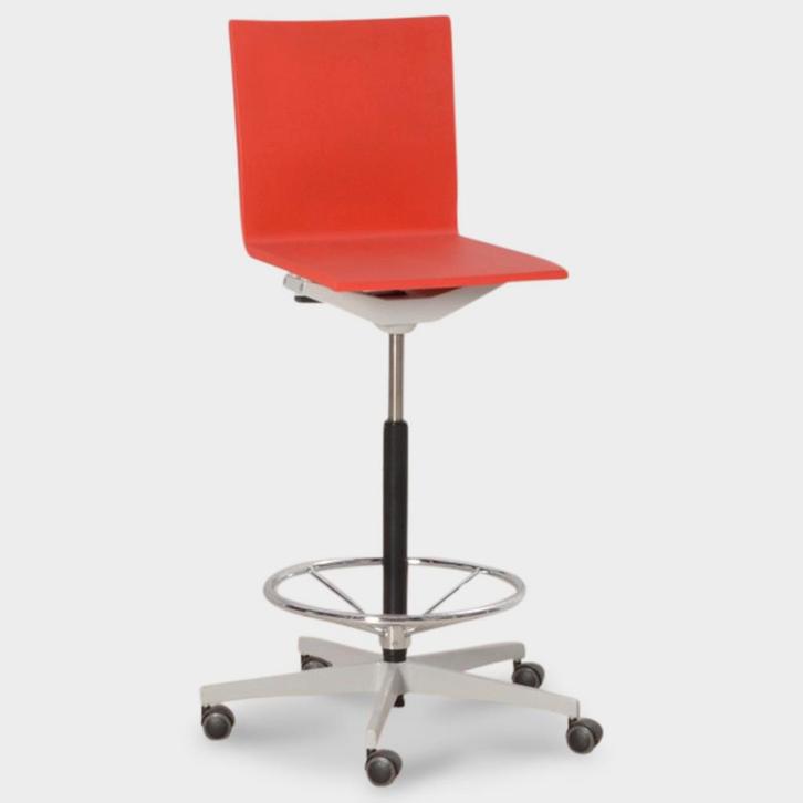 Vitra .04 Counter design barkruk - Rood, Huis en Inrichting, Barkrukken, Ophalen of Verzenden