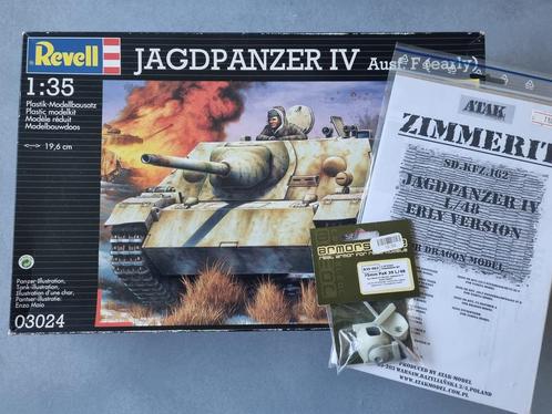 Revell 03024 Jagdpanzer IV L/48 (Sd.Kfz.162) 1:35 + 2 opties, Hobby en Vrije tijd, Modelbouw | Auto's en Voertuigen, Revell, Verzenden