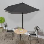 vidaXL Balkonparasol half met aluminium paal 270x144 cm, Verzenden, Nieuw, 2 tot 3 meter
