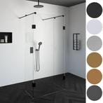Complete Profielloze Doorloopdouche Met Vaste Zijwanden 50cm, Ophalen of Verzenden, Nieuw, Chroom, Douche
