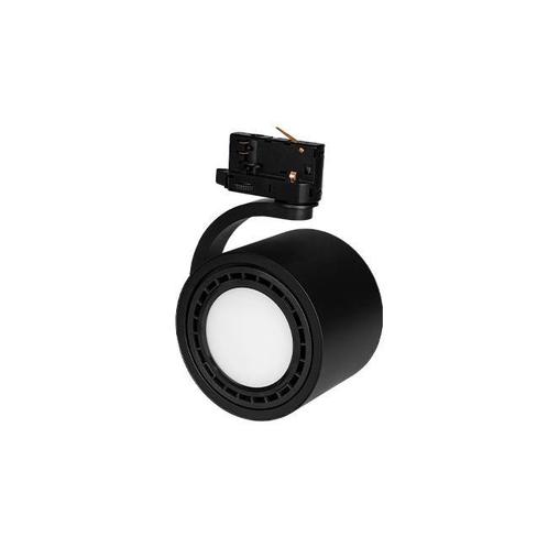 LED 3-fase Railspot | GU10 | AR111 | Zwart | Robio | 120mm, Huis en Inrichting, Lampen | Plafondlampen, Nieuw, Kunststof, Metaal