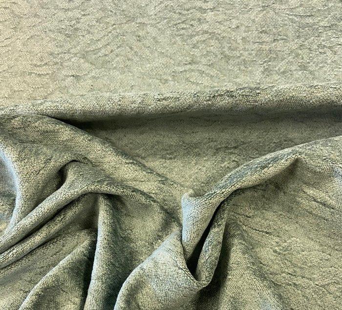 Hoogwaardig! Damast katoenweefsel in poederblauw, gemaakt in, Antiek en Kunst, Antiek | Kleden en Textiel