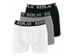 Replay - Boxer Basic Cuff Logo 3 Pack - S