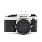 Nikon FE Camera Body Zilver (Occasion) + 1 jaar Garantie, Ophalen of Verzenden, Gebruikt, Spiegelreflex, Nikon