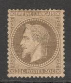 Frankrijk 1867 - Napoléon Lauré 30c Brun. - Yvert n.30, Gestempeld