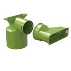 Air Excellent 1x AE45sc Ventieladapter 90° 125, Ophalen of Verzenden, Nieuw