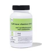 HEMA Multi kauw vitaminen kind 120 stuks, Verzenden, Nieuw