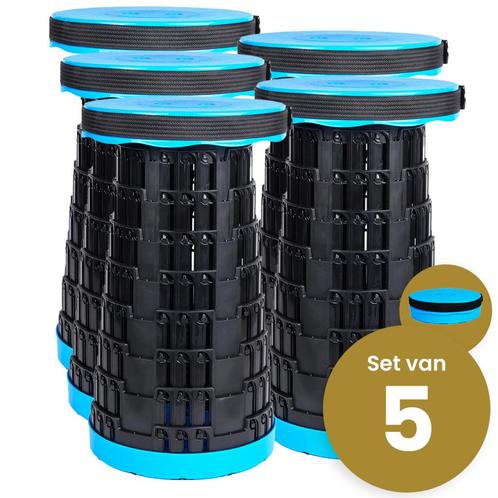 Set Van 5 Stuks ! Alora Opvouwbare Kruk Extra Strong - Blauw, Huis en Inrichting, Keuken | Keukenbenodigdheden, Nieuw