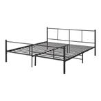 Stalen bed Laos bedframe met bedbodem zwart 180x200 cm, Verzenden, Nieuw