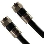1.5 meter HIGH END ZWART Coaxkabel 2xF op maat, Ophalen of Verzenden, Nieuw, Tv-kabel