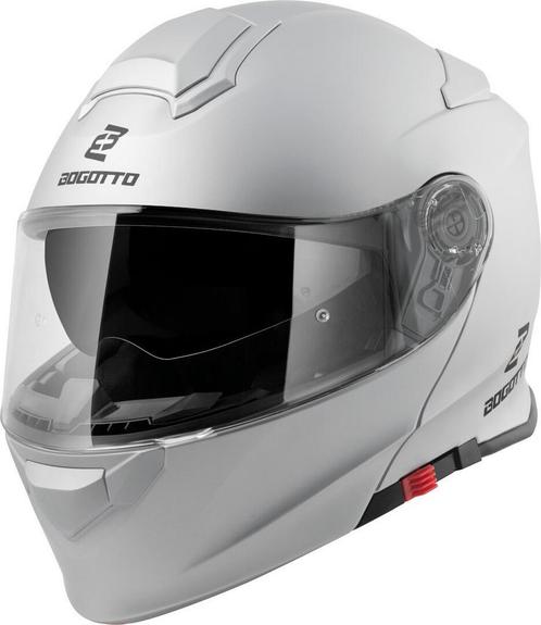Bogotto H271 Zilver Systeemhelm, Motoren, Kleding | Motorhelmen, Systeemhelm, Heren, XXL, Nieuw met kaartje, Overige merken, Verzenden