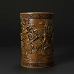 GRATIS VERZENDING Brushpot - Buxushout - China - Eind 20e