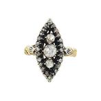 Gouden prinsessen ring met roosdiamant 14 krt/925, Sieraden, Tassen en Uiterlijk, Ringen, Ophalen of Verzenden, Nieuw