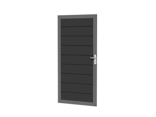 Veiling - Aluminium tuindeur - Antraciet - 183x93 cm, Tuin en Terras, Schuttingen, Nieuw