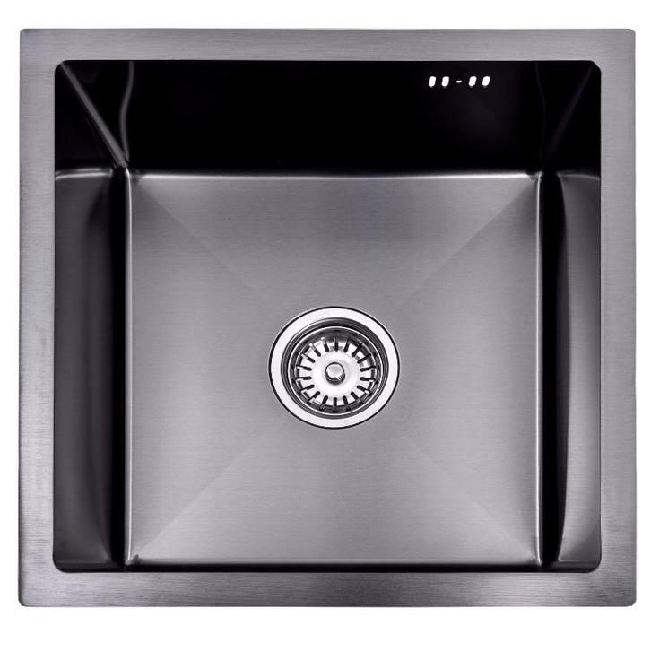 Spoelbak | Wasbak | Gootsteen | 44x44x20 | Zwart | RVS, Huis en Inrichting, Keuken | Keukenelementen, Nieuw, Verzenden