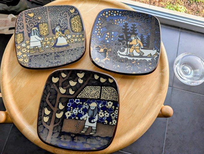 Wanddecoratie (3) - Arabia - Annual plate 1976+1977+1978 -, Antiek en Kunst, Curiosa en Brocante