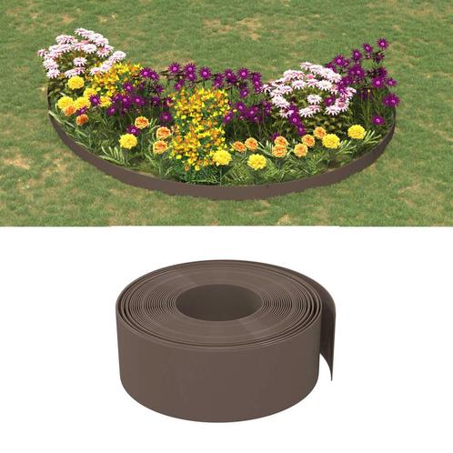 vidaXL Tuinrand 10 m 20 cm polyetheen bruin, Tuin en Terras, Overige Tuin en Terras, Nieuw, Verzenden