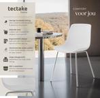 2dekans | tectake® Mave stoelen - Kunststof eetkamerstoelen, Ophalen of Verzenden, Zo goed als nieuw, Wit