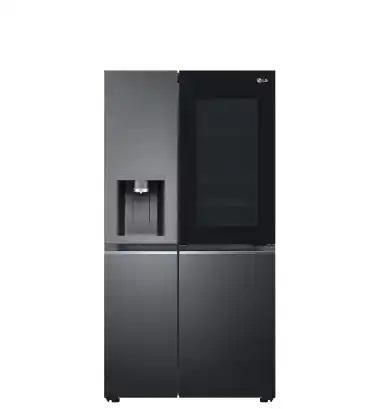 LG GSXV90MCAE amerikaanse koelkast Vrijstaand 635 l E Zwart, Witgoed en Apparatuur, Koelkasten en IJskasten, Nieuw, 160 cm of meer