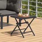 vidaXL Tuintafel 38x38x38 cm staalgaas antracietkleurig, Verzenden, Nieuw, Metaal