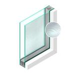 Dubbel glas Figuur Guss antiek blank 4mm - sp - 4mm, Doe-het-zelf en Verbouw, Glas en Ramen, Ophalen of Verzenden, Nieuw