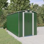 vidaXL Tuinschuur 192x440x223 cm gegalvaniseerd staal groen, Verzenden, Nieuw
