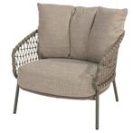Jura stoel bank loungeset 5 delig rope teak olijf 4 Seasons, Ophalen of Verzenden, Nieuw