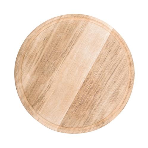 GGM Gastro | Houten pizzabord - Ø 340mm - met sapgroef |, Huis en Inrichting, Keuken | Servies, Effen, Nieuw, Bord(en), Verzenden