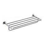 Dubbele Handdoekhouder Sapho X-Round Hangend met Plankopslag, Ophalen of Verzenden, Nieuw, Chroom, Bad
