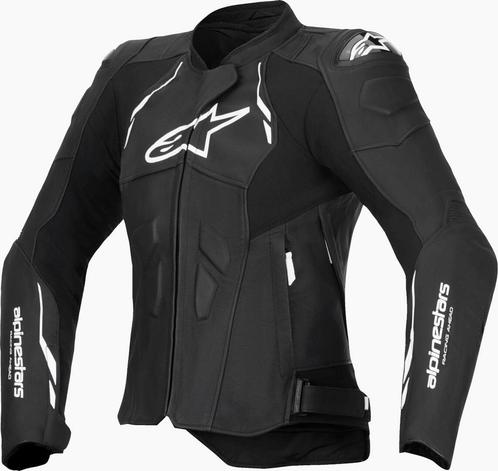 Alpinestars Stella Dusk Zwart Wit Dames Leren Motorjas, Motoren, Kleding | Motorkleding, Dames, Nieuw met kaartje, Jas | textiel