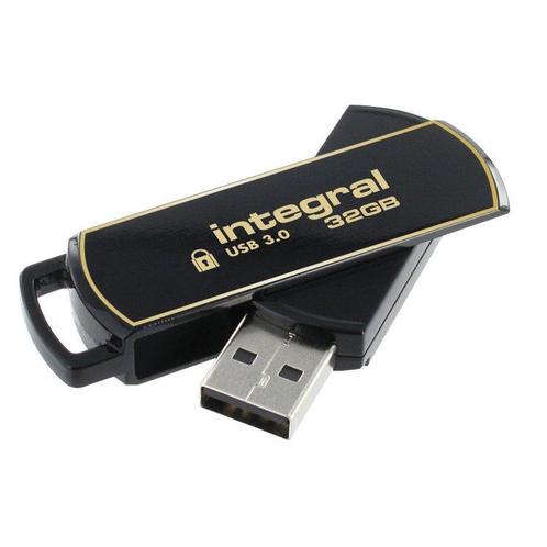 Integral 32GB Secure 360 USB3.0 Flash Drive, Computers en Software, USB Sticks, Verzenden