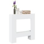 vidaXL Haardombouw 81x18x82 cm bewerkt hout wit, Verzenden, Nieuw