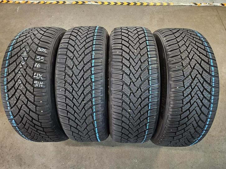 205/55/16 91H CONTINENTAL WINTERBANDEN 7,7MM PROFIEL 4X, Auto-onderdelen, Banden en Velgen, 16 inch, Erkend duurzaam, Winterbanden