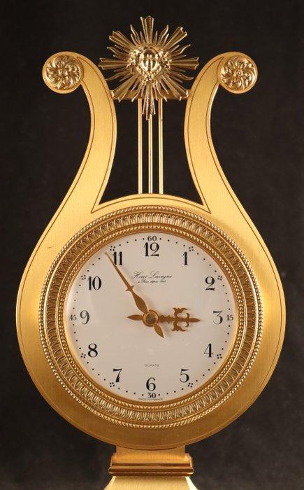 Tafelklok - Hour Lavigne - Messing - 1970-1980, Antiek en Kunst, Antiek | Klokken