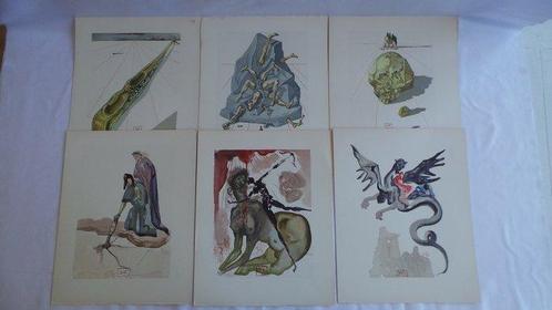 Salvador Dali (1904-1989) - Lot 6 Lithographies - La Divine, Antiek en Kunst, Antiek | Overige Antiek