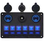 ProRide Schakelpaneel 12V voor Auto/Boot - USB/USB C, Auto-onderdelen, Dashboard en Schakelaars, Verzenden, Nieuw