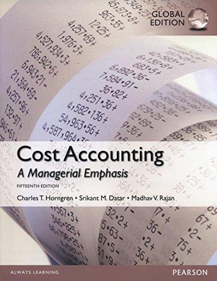 Cost Accounting, 9781292018225, Boeken, Studieboeken en Cursussen, Zo goed als nieuw, Verzenden