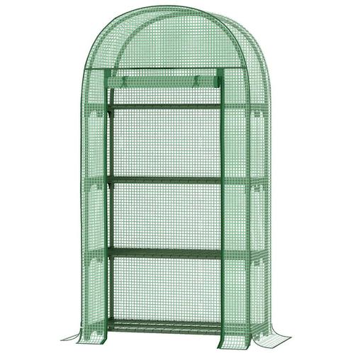 TRUUSK Foliekas 4 Planken, Mini Kas Voor Balkon, Broeikas, T, Tuin en Terras, Kassen, Nieuw, Verzenden