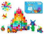 PLAY IT Magnetic Tiles 48 stuks - Magnetisch Speelgoed, Kinderen en Baby's, Verzenden, Nieuw, Overige merken