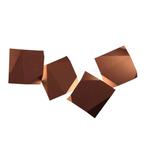 Vibia Origami Wandlamp LED 4-lichts, donker terracotta, Verzenden, Nieuw