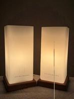 Jan des Bouvrie - Tafellamp (2) - Glas, Hout