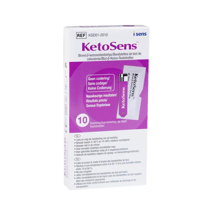CareSens KetoSens Ketonen Teststrips (10 stuks) – Betrouwbar, Diversen, Verpleegmiddelen, Nieuw, Ophalen of Verzenden