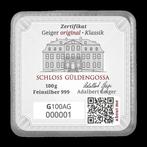 100 gram - Zilver - Geiger - Silberbarren gegossen, Postzegels en Munten, Edelmetalen en Baren