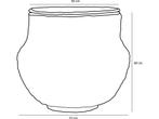 Mica Decorations Tacoma Opbergmand met Deksel - H48 x Ø55 cm, Huis en Inrichting, Woonaccessoires | Schalen en Manden, Verzenden