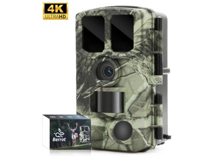 Berrot Wildcamera - 4K Ultra HD - 48MP - NL Handleiding, Audio, Tv en Foto, Actiecamera's, Nieuw, Overige merken, Verzenden