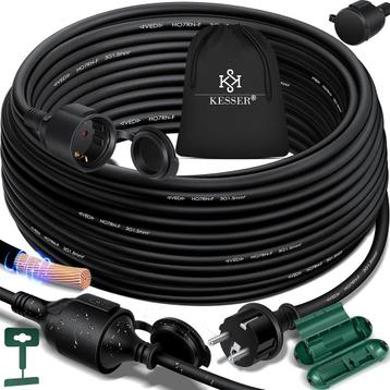 KESSER® Verlengkabel 3 meter voor binnen en buiten IP44 - Zw beschikbaar voor biedingen